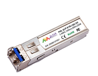 3C-Link 100BASE-LX10 SFP for Fast Ethernet SFP ports,1310nm, 10km over SMF, LC, Duplex