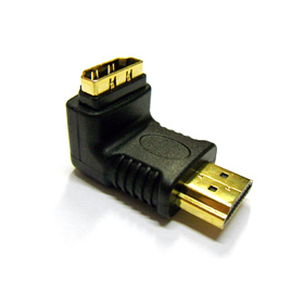 Adapter HDMI M/F - rohový