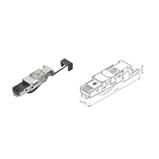 Connector industrial universal RJ45 CAT6A STP self-cutting SXRJ45-6A-STP-BK-SA