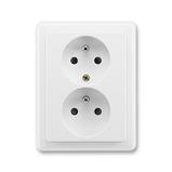 double socket 230V wall