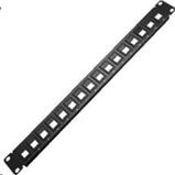Front organizer for 19" 1U cabinets-gray