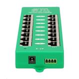 Gigabit shielded 8-port PoE panel, 802.3af/at