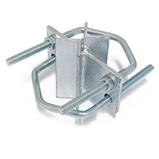 Mast coupling yoke 2-V100/10-in hot-dip zinc