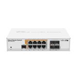 MikroTik Cloud Router Switch CRS112-8P-4S-IN, 8x GLAN with PoE, 4x SFP