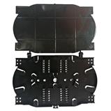 Optical cartridge with cap and combs for 24 fibers