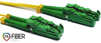 Optical patchcord, 9/125, E2000/APC-E2000/APC, SM, duplex, 1m