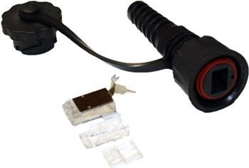 Outdoor CAT6 shielded connector