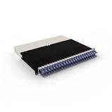 PATCHBOX.ONE Set Cat.6a UTP, incl. 24 cassettes with 0.8m cables, purple, 8RU