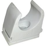 Pipe clamp dia. 20 mm, light gray