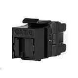 Quick-cutting keystone Solarix CAT6 UTP RJ45, black