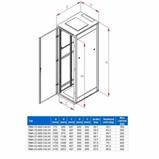 RACK Triton, 19", 27U, 600x800mm, stand-RMA-27-A68-CAX-A1