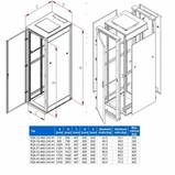 RACK Triton, 19", 42U, 600x600mm, stand-RZA-42-A66-XAX-A1