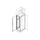 RACK Triton, 19", 42U, 600x900mm, stand-RMA-42-A69-CAX-A1