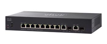 Refurbished: Cisco SG350-10, 8x Gigabit + 2x SFP Switch