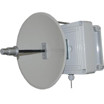 Sada: Parabolická anténa Maxlink 29dBi, RB-411,R52 včetně PoE napájení a venkovního rozvaděče