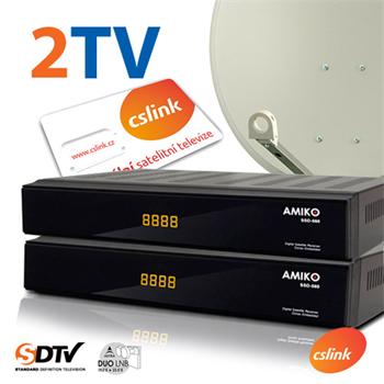 Satelitní set Multi - Amiko 550 [80FE TE, CSLink, MNB Twin]