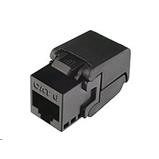 Solarix self-tapping keystone CAT6 UTP RJ45, black